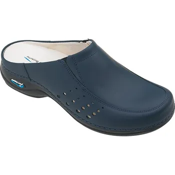 Dámská obuv Nursing Care BERLIM WG4A03 pracovní kožená pratelná obuv s certifikací unisex bez pásku tmavě modrá Velikost: 39