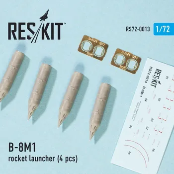 Plastikový model Reskit 1/72 B-8M1 Rocket Launcher (4 pcs.)