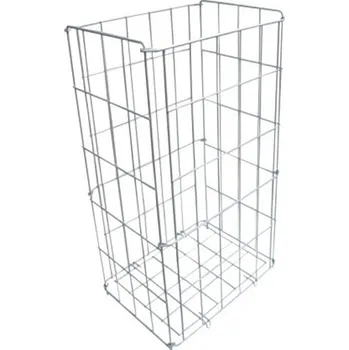 Odpadkový koš BCsystem Koš drátěný skládací K020, velký,bílý