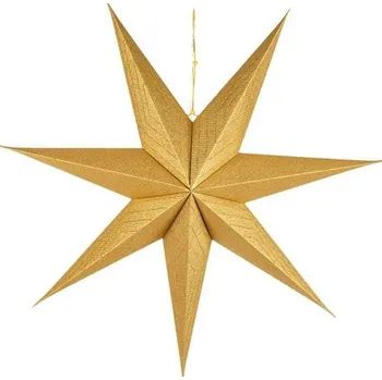 Vánoční světelná dekorace Retlux RXL 339 hvězda zlatá 10 LED teplá bílá