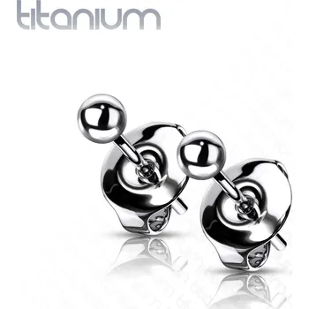 Náušnice Titanové náušnice kuličky 3 mm