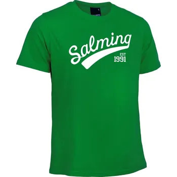 Pánské tričko SALMING Logo Tee JR Green 152 - Zelená/152