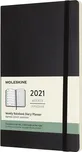 Moleskine týdenní 2021 černý L