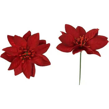 umělá květina Autronic Vánoční růže poinsécie