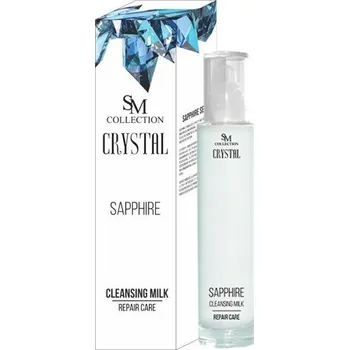 Pleťový krém SM Collection Přírodní obnovující čistící pleťové mléko na oči, tvář a rty - safír 100 ml