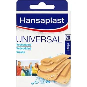 Náplast Hansaplast Universal, voděodolná náplast, balení 20 ks