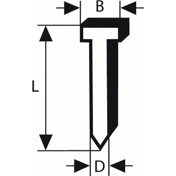 Hřebík BOSCH Hřeb se zápustnou hlavou SK64 25G Professional (2608200500)