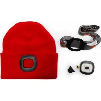 Magg Čepice s LED světlem, červená