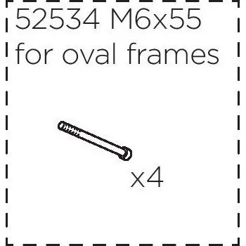 Příslušenství ke střešnímu nosiči Šroub M6x55 Thule 52534 (4 ks)