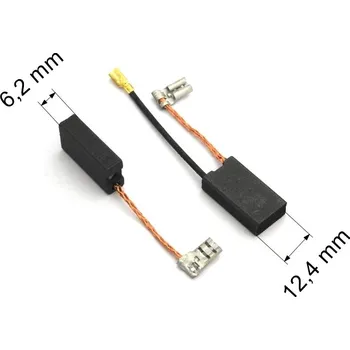 Zábradlí 038 uhlíkové kartáče 6,2 x 12,4 mm