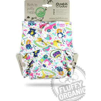 látková plena RÁJ HRAČEK – kalhotková plena Petit Lulu patentky - FLUFFY ORGANIC