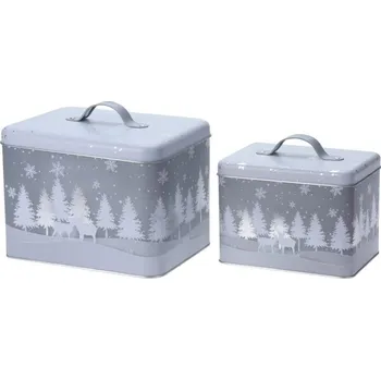 Dóza na potraviny M.A.T. Group 385949 vánoční dóza 2 ks