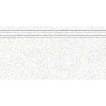 Dlažba Rako Linka DCPSE820, schodovka, bílá, matná, 30 x 60 x 1 cm