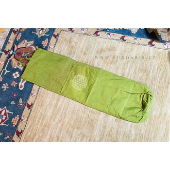 podložka na cvičení Obal na Jóga karimatku Květ Života zelený