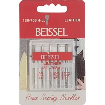 Jehly strojové Beissel Leather 90, 100, 110, 120, 5ks