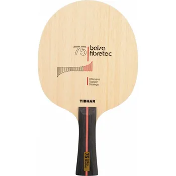 Pingpongová pálka Tibhar - Balsa Fibretec 75 Tvar držátka: ST - rovné, Váha (gr): 75
