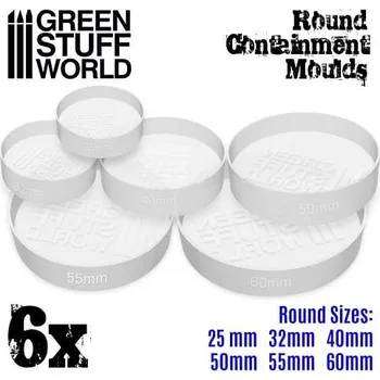 Green Stuff World Formy na podstavce, kulaté