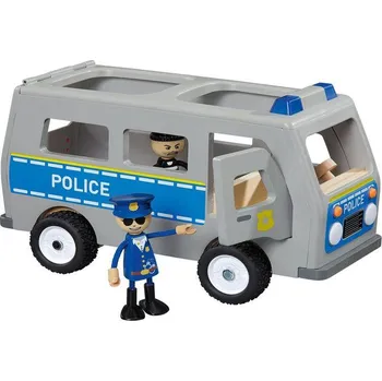 Recenze EmaHome Dřevěné policejní auto autíčko Recenze EmaHome Dřevěné policejní auto