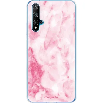 Pouzdro na mobilní telefon Silikonové pouzdro iSaprio - Huawei Nova 5T / Honor 20 - RoseMarble 16 (Odolný silikonový kryt, obal, pouzdro iSaprio - Huawei Nova 5T / Honor 20 - RoseMarble 16 - skvělá ochrana a pružnost, stylový UV potisk, lehkost, tiskne se v České republice)