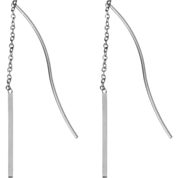 Náušnice Šperky4U Provlékací ocelové náušnice - OPN1763-ST