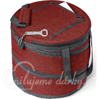 Termobox kulatý se zipem, 15l, červený