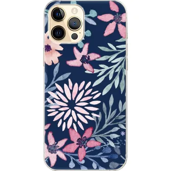 Pouzdro na mobilní telefon Odolné silikonové pouzdro iSaprio - Leaves on Blue - iPhone 12 Pro Max