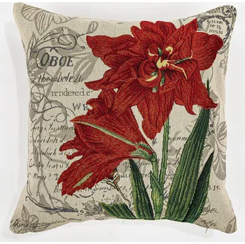 Povlečení Boma Trading Povlak na polštářek Lilie červená, 45 x 45 cm