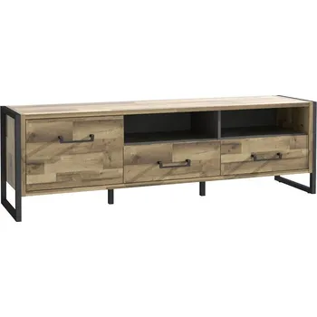 Televizní stolek Tv Stolek Hud 169cm Beton/Dub Štípaný