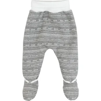 Dupačky šedé hřejivé dupačky se vzorem