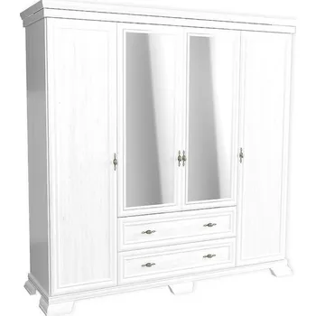 Šatní skříň Skříň Kora 208cm Bílá, KS3