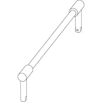 Tyč na sprchový závěs Koupelnová stabilizační tyč zeď/sklo 1200 mm, vysoká, chrom, lesk