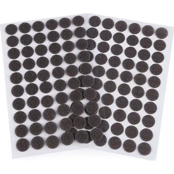 Suchý zip samolepicí kolečka Ø15 mm, barva 9 šedá tmavá