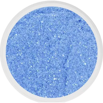 Umělé nehty Jemný glitrový prach na nehty - BROKÁT STŘEDNĚ MODRÝ (Středně modrý brokát na nehty, 3g)