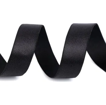 Saténová pruženka šíře 20 mm, barva 2 černá