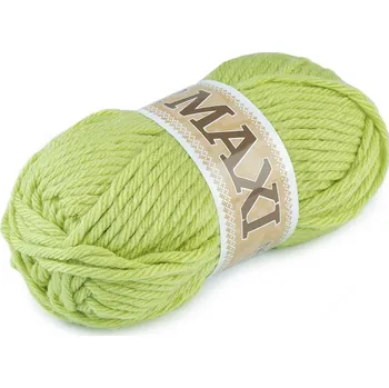 Galanterie Pletací příze Jumbo Maxi 100 g, barva 16 (964) zelená sv.