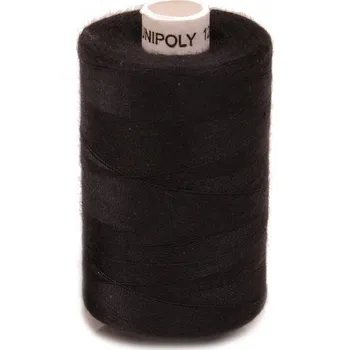Nit Nitě Pes UNIPOLY 120 návin 1000m tex 14x2, barva Černá