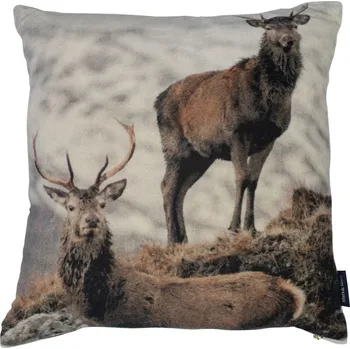 Dekorativní polštářek Sametový polštář Jeleni - 45*45*15cm