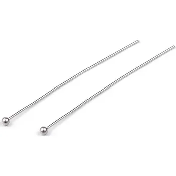 Ozdobný ketlovací nýt 40 mm, barva 2 platina