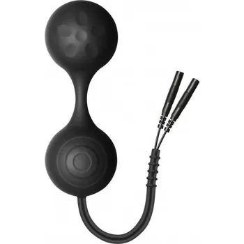 Elektrosex ElectraStim EM3103 Silicone Noir Lula Electro Jiggle Kegel Balls, silikonová elektroda pro stimulaci vagíny 9,5 x 3,6 cm