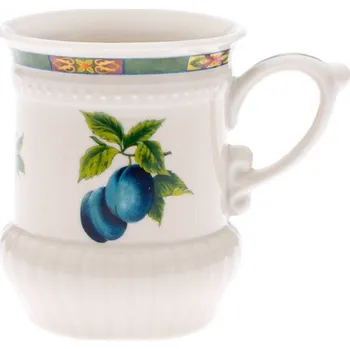 Hrnek Hero 0,25 l, karlovarský porcelán Leander Loučky, ovoce, slonová kost