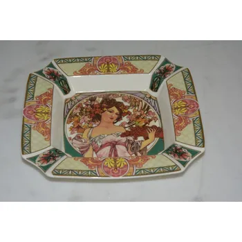 Talíř Porcelánový talíř - Mucha