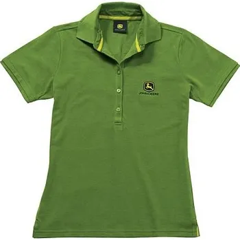 Dámské tričko Triko John Deere dámské zelené polo L