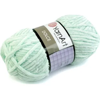 Příze Pletací žinylková příze Dolce 100 g, barva 16 (753) mint