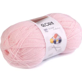 Příze Pletací příze Gloria 50 g, barva 2 (52070) růžová nejsv.