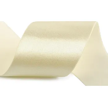 Saténová pruženka šíře 50 mm, barva 2 krémová světlá