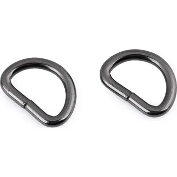 Polokroužek šíře 15 mm, barva 3 nikl černý