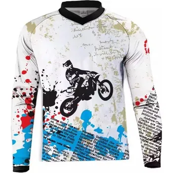 Moto dres Moto dres dětský barevný (Motocrossový dres dětský s fleky)
