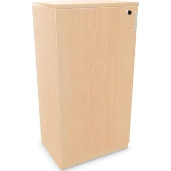 Policová skříň Kancelářská skříň - dveře jednokřídlé, v x š x h: 1155 x 600 x 445 mm, barva javor
