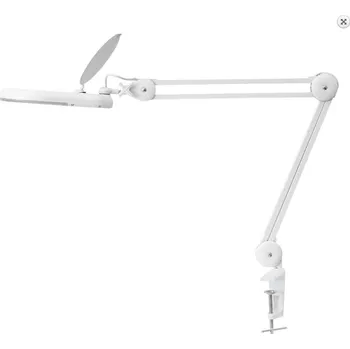 Lampička FKT 4738795 - LED Stolní lampa s lupou 3x (Stolní lampa k přidělání na desku stolu s LED osvětlením a lupou)