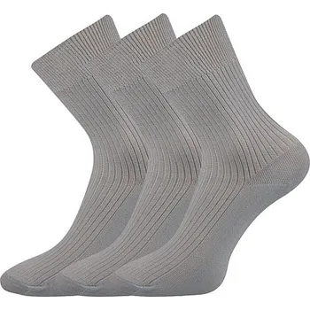 Pánské ponožky Společenské ponožky 3 kusy v balení Lonka Viktor Světle šedá Velikost: 41-42